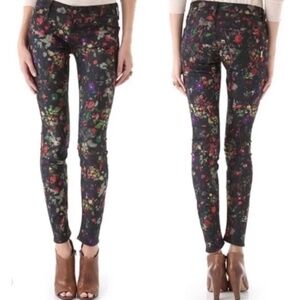 Mother The Looker Ankle Zip The Magical Forest Skinny Jeans